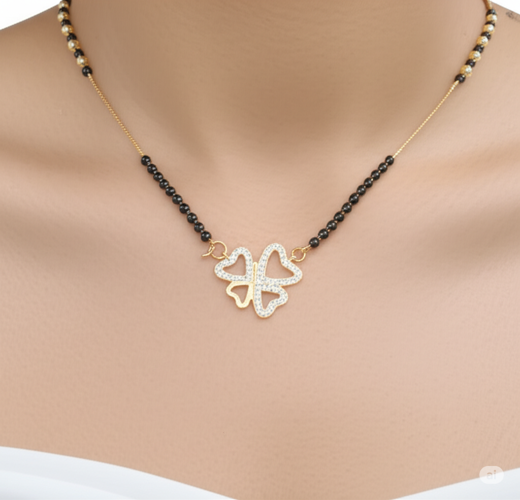 Trisha Rosegold American Diamond Mangalsutra | Mangalsutra For Women