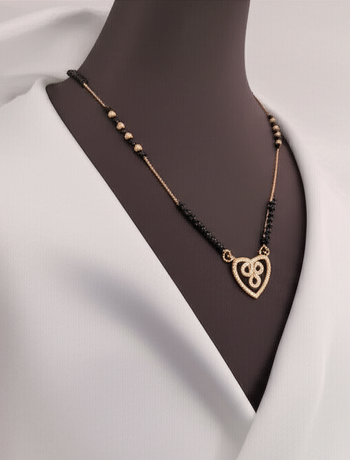 Hansika Rosegold American Diamond Mangalsutra | Mangalsutra For Women