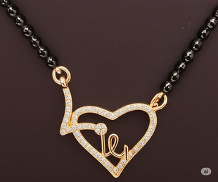 Parvathy Rosegold American Diamond Mangalsutra | Mangalsutra For Women