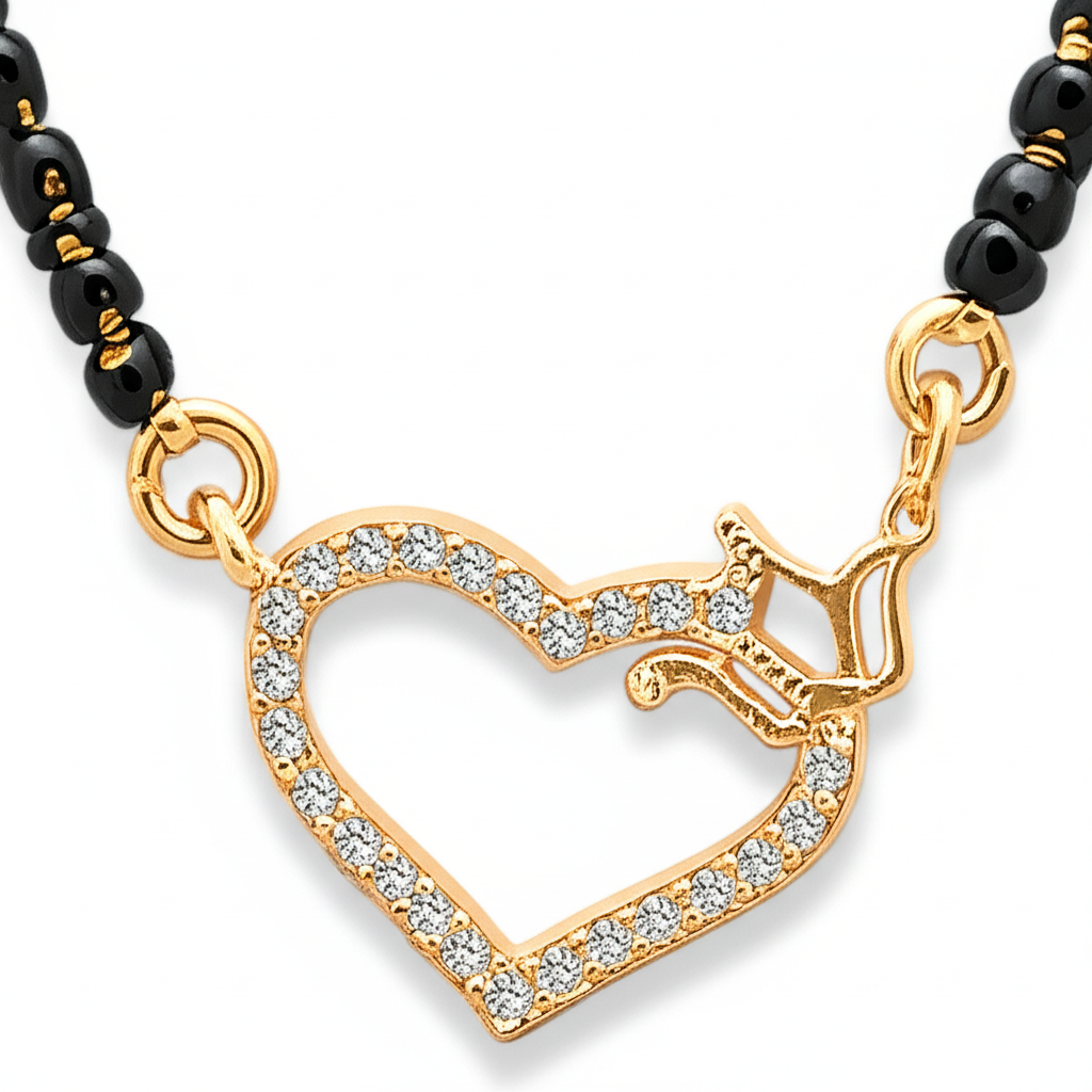 Sai Pallavi Rosegold American Diamond Mangalsutra | Mangalsutra For Women