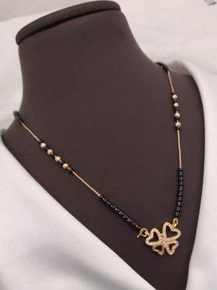 Waheeda Rosegold American Diamond Mangalsutra | Mangalsutra For Women