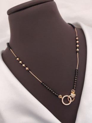Nargis Rosegold American Diamond Mangalsutra | Mangalsutra For Women