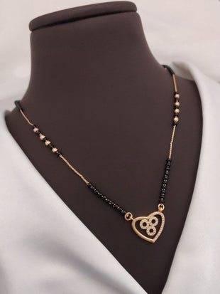 Hansika Rosegold American Diamond Mangalsutra | Mangalsutra For Women