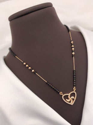 Tamannah Rosegold American Diamond Mangalsutra | Mangalsutra For Women