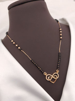 Trisha Rosegold American Diamond Mangalsutra | Mangalsutra For Women