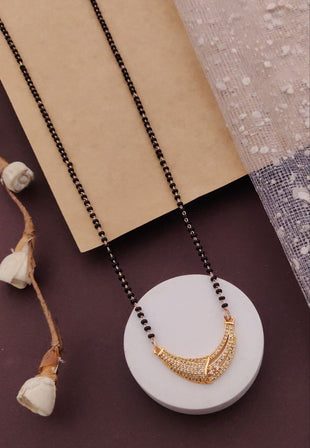 Shanvi Rosegold AD Mangalsutra - Wortica
