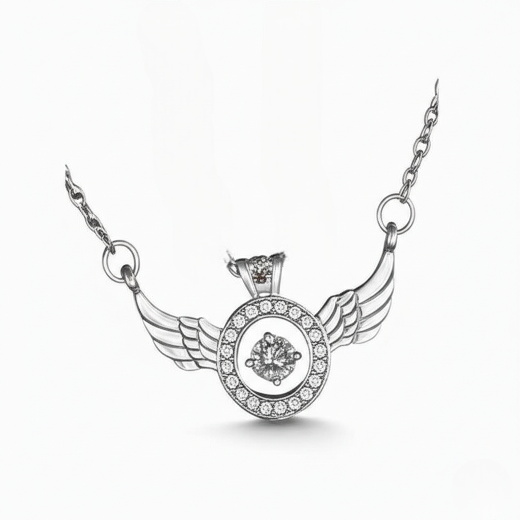 Shruti Haasan Silver Pendal Chain - Wortica