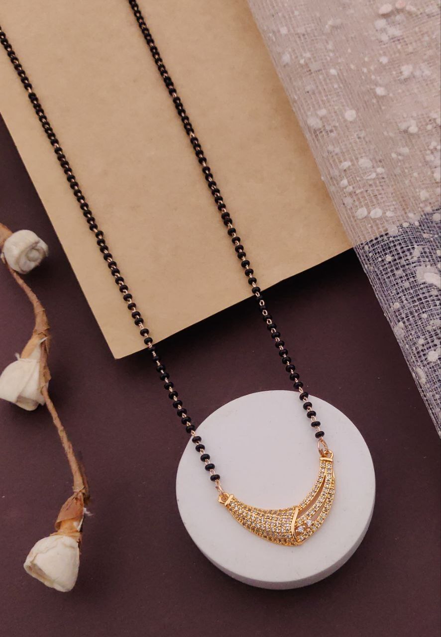 Shanvi Rosegold AD Mangalsutra - Wortica