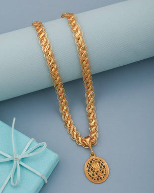 Gold Snake Pendant Chain for Men