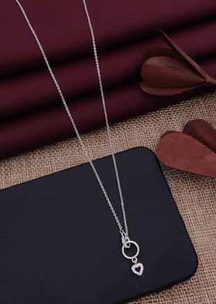 Tamannaah Bhatia Silver Pendal Chain - Wortica